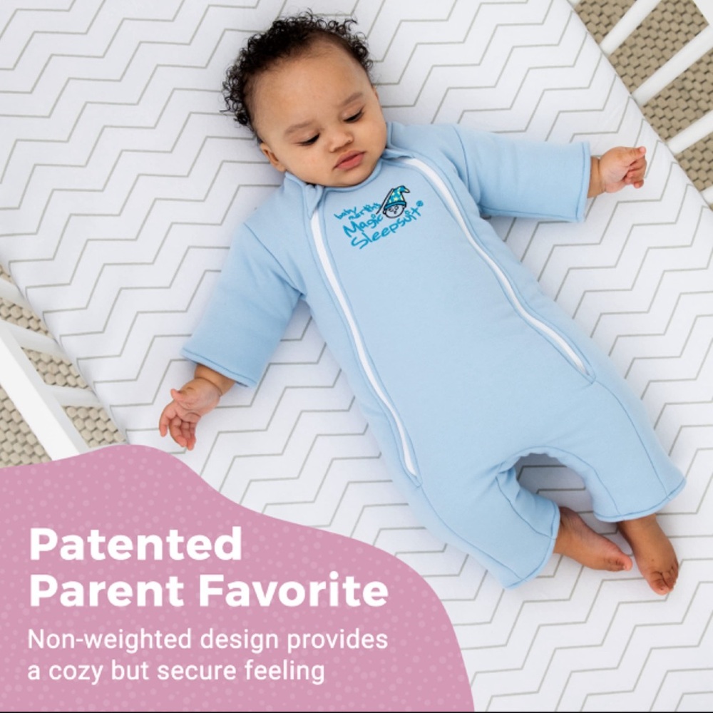 Baby Merlin Magic Sleep Suit, Light Blue, Size Large (6-9 months)